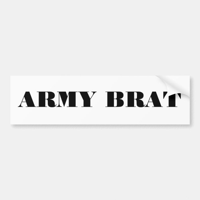Bumper Sticker Army Brat Bildekal (Framsidan)