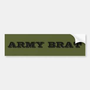 Bumper Sticker Army Brat Bildekal