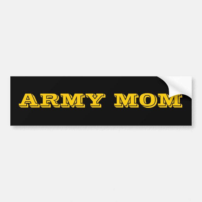 Bumper Sticker Army Mamma Bildekal (Framsidan)