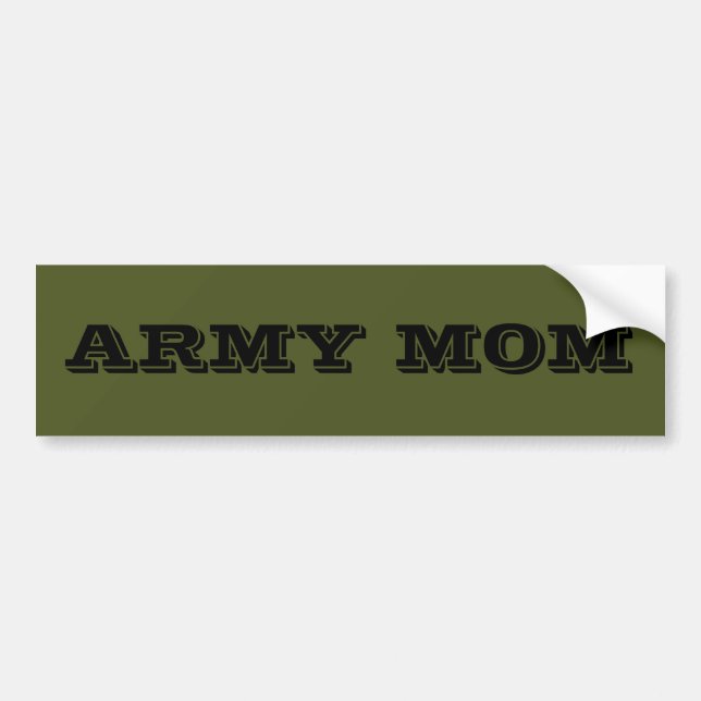 Bumper Sticker Army Mamma Bildekal (Framsidan)