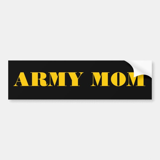 Bumper Sticker Army Mamma Bildekal (Framsidan)
