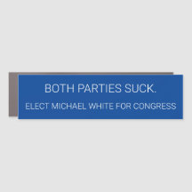 Bumper Sticker - "Båda Party Suck"