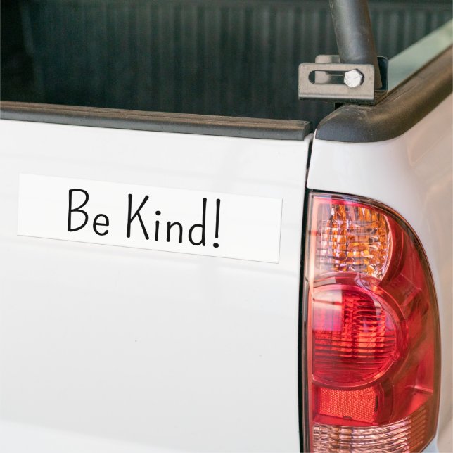 Bumper Sticker Be Kind! Bildekal (På lastbil)