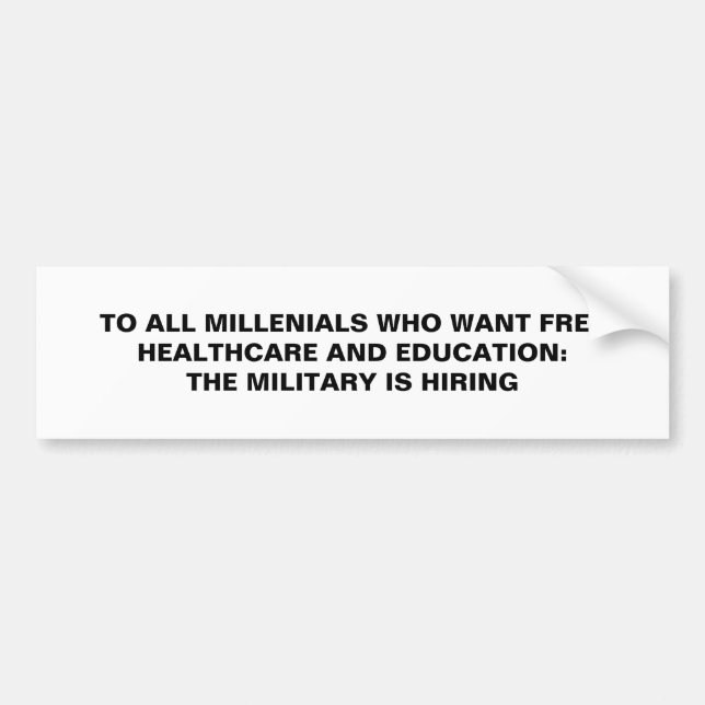 Bumper Sticker Bildekal (Framsidan)