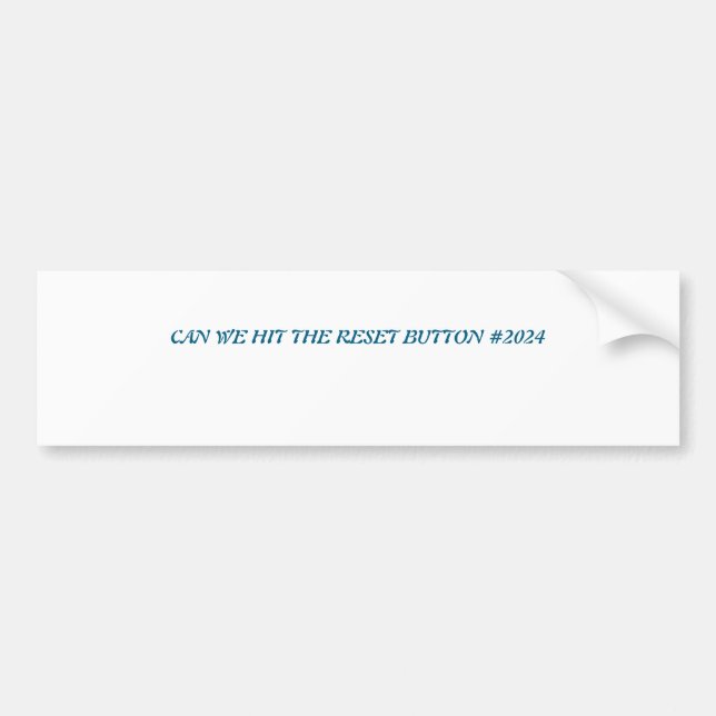 Bumper Sticker Bildekal (Framsidan)