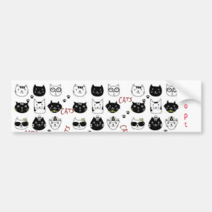 Bumper Sticker Cat Kittens Bildekal