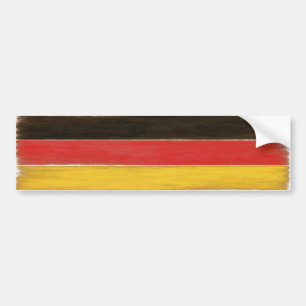 Bumper Sticker Coola Distress German Flagga Bildekal