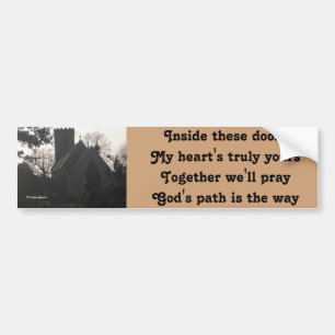 Bumper Sticker Dikt Ode to Pray by Ladee Basset Bildekal