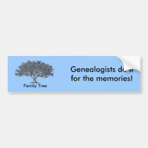 Bumper Sticker - Familj Träd Bildekal