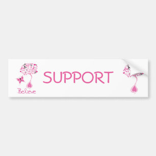 Bumper Sticker för bröstcancermedvetande Bildekal