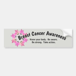 Bumper Sticker för bröstcancermedvetande Bildekal