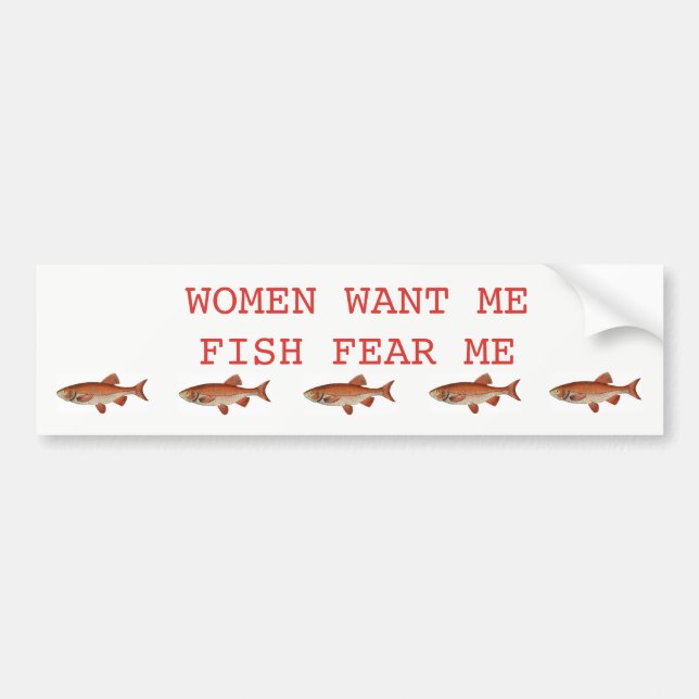 BUMPER STICKER FÖR FISKAREN BILDEKAL (Framsidan)