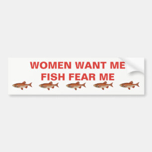 BUMPER STICKER FÖR FISKAREN BILDEKAL