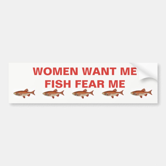 BUMPER STICKER FÖR FISKAREN BILDEKAL (Framsidan)
