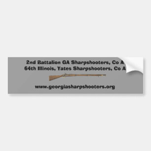 Bumper Sticker för Georgia Sharpshooters 2 Bildekal