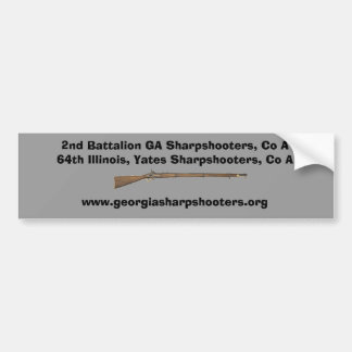 Bumper Sticker för Georgia Sharpshooters 2 Bildekal