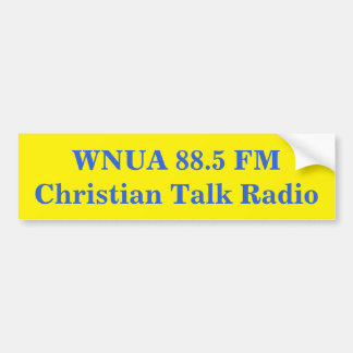Bumper Sticker for WNUA 88.5 FM, Williamstown, KY Bildekal