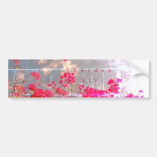 Bumper Sticker Garden Girl stil-design Bildekal