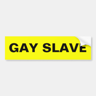 Bumper Sticker Gay Slave Bildekal