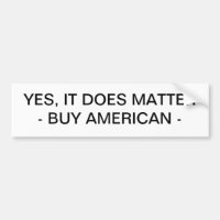 BUMPER STICKER - KÖP AMERICAN