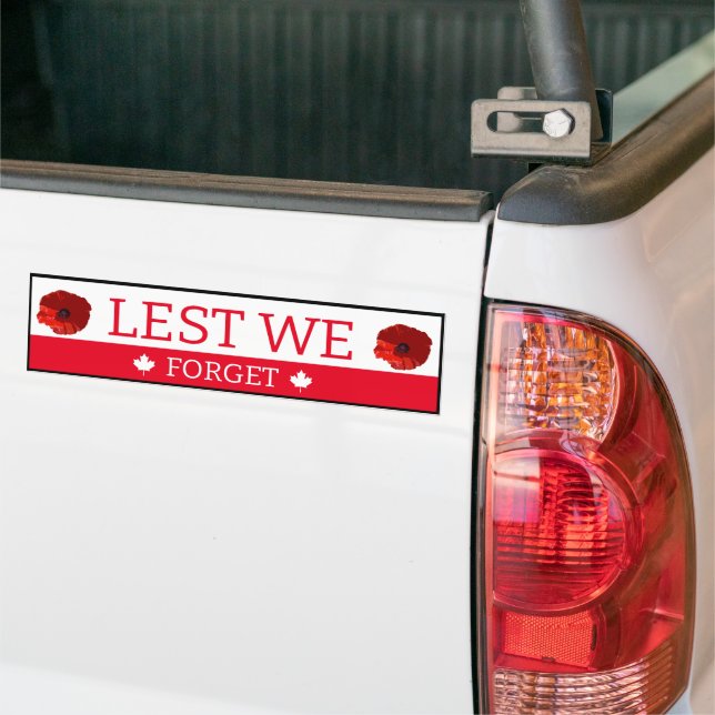 Bumper Sticker - låt oss inte glömma - Bildekal (På lastbil)