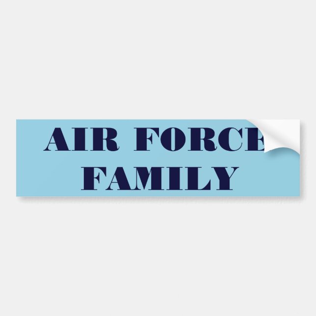 Bumper Sticker Luft Force-familjen Bildekal (Framsidan)