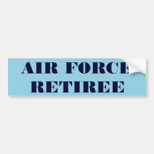 Bumper Sticker Luft Force Retiree Bildekal