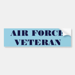 Bumper Sticker Luft Force Veteran Bildekal