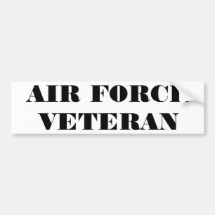 Bumper Sticker Luft Force Veteran Bildekal