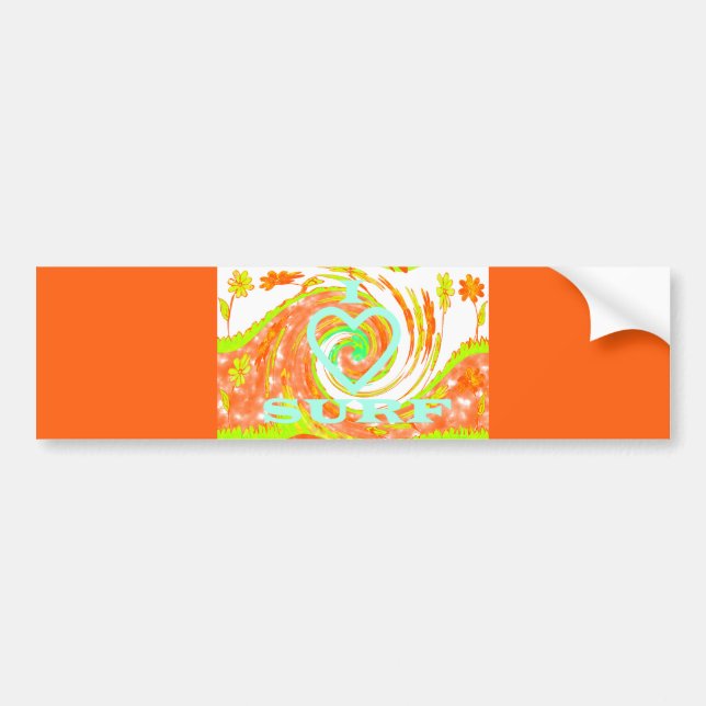 Bumper Sticker Mall Car Surfing my life Bildekal (Framsidan)