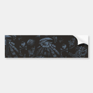 Bumper Sticker Masonic Fantasy Blue Bildekal