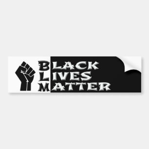 Bumper Sticker med meddelande Svarta liv - matchni Bildekal