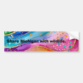 Bumper Sticker Michigan med Wildlife Bildekal