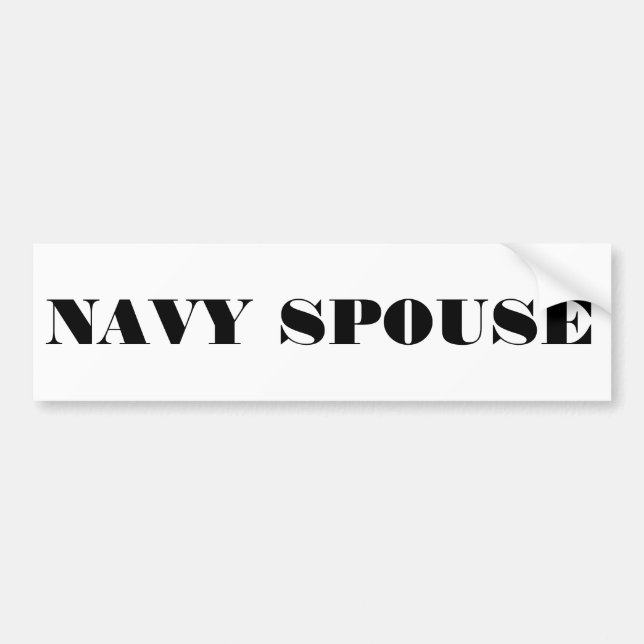 Bumper Sticker Navy-make Bildekal (Framsidan)