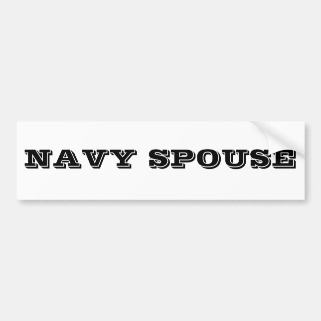 Bumper Sticker Navy-make Bildekal (Framsidan)