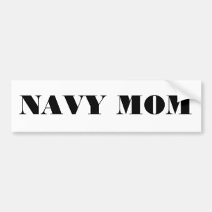 Bumper Sticker Navy Mamma Bildekal