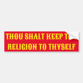 Bumper Sticker, på RELIGIÖSA FREEDOM Bildekal
