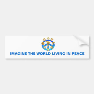 BUMPER STICKER ~ PEACE BILDEKAL