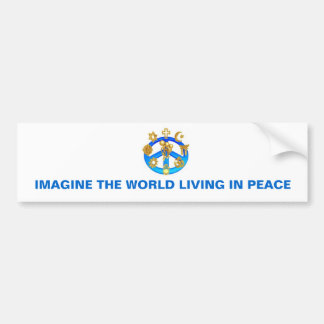 BUMPER STICKER ~ PEACE BILDEKAL