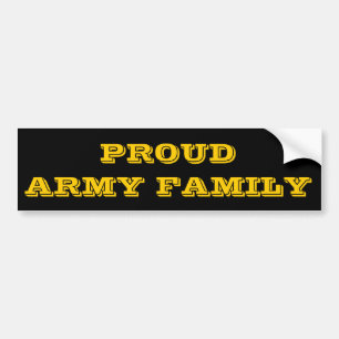 Bumper Sticker Proud Army Bildekal