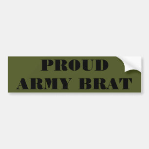 Bumper Sticker Proud Army Brat Bildekal