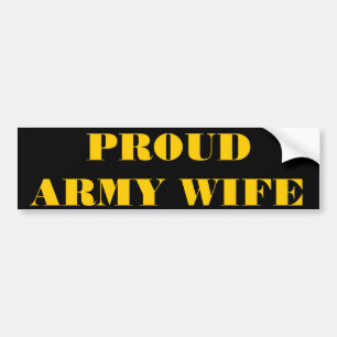 Bumper Sticker Proud Army-fru Bildekal