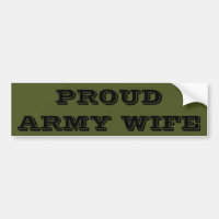 Bumper Sticker Proud Army-fru