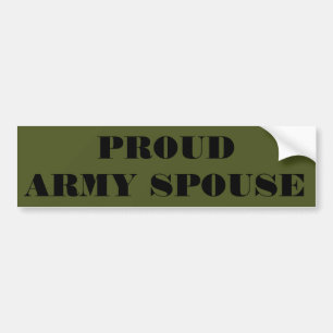 Bumper Sticker Proud Army-make Bildekal