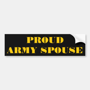 Bumper Sticker Proud Army-make Bildekal