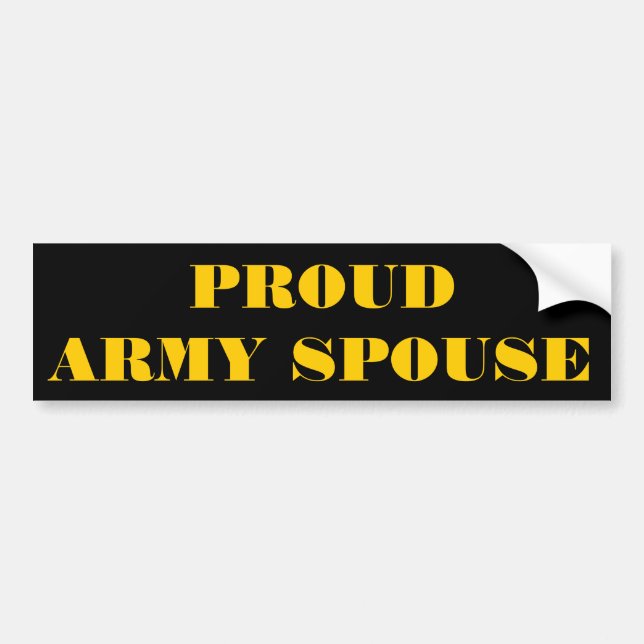 Bumper Sticker Proud Army-make Bildekal (Framsidan)