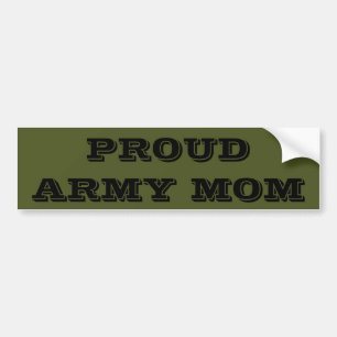 Bumper Sticker Proud Army Mamma Bildekal