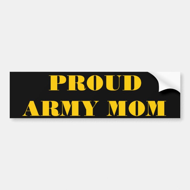Bumper Sticker Proud Army Mamma Bildekal (Framsidan)