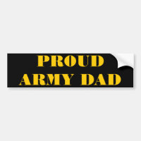 Bumper Sticker Proud Army Pappa
