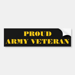 Bumper Sticker Proud Army Veteran Bildekal